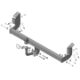 Фаркоп Daihatsu Atrai Wagon 2007-2022 | шар A - оцинкованный, нагрузка 50/750 | MOTODOR | 94301-A