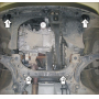 Защита картера Ford Escape 2007-2009 | двигатель + КПП, 2 мм, сталь | MOTODOR | 00743
