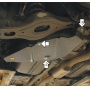 Защита картера Peugeot 4007 2007-2012 | топливный фильтр, 2 мм, сталь | MOTODOR | 01615