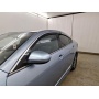 Дефлекторы Mazda 6 (GH) 2007-2012 седан | с хром молдингом, из 6 частей, премиум, плоские, 2D