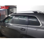 Дефлекторы Jeep Cherokee 5 (KL) 2014-2025 | с хром молдингом, из 6 частей, премиум, плоские, 2D