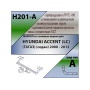 Фаркоп HYUNDAI ACCENT (ТАГАЗ) (седан) 2000-2012 | шар A | Лидер Плюс | H201-A