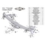 Фаркоп TOYOTA CAMRY (V30) (седан) 2002-2006 | шар BA - быстросъемный | Лидер Плюс | T-T104-BA