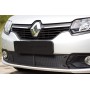 Защитная сетка решетки переднего бампера Renault Logan 2014+ | шагрень
