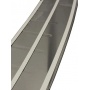 Накладка на задний бампер для Шевроле Нива 2003-2009 дорестайлинг | зеркальная нержавейка