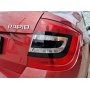Накладки на задние фонари для Skoda Rapid 2012-2020 | 4 штуки, декор