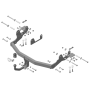 Фаркоп Hyundai H-1/ Starex/ Grand Starex 2008-2022 | шар A - оцинкованный, нагрузка 100/1500 | MOTODOR | 90912-A