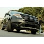 Накладка-обвес на передний бампер для Ford Explorer 2012+ | нержавейка