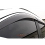 Премиум дефлекторы окон из 6 частей для Toyota Highlander 2021+ XU70 | с молдингом из нержавейки