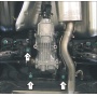 Защита картера Nissan X-Trail 2007-2010 | задний дифференциал, 3 мм, сталь | MOTODOR | 11405