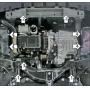 Защита картера SWM G01 2023- | двигатель + КПП, 2 мм, сталь | MOTODOR | 75101