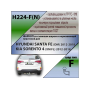 Фаркоп HYUNDAI SANTA FE (DM) 2012-2018 | шар F - кованый, с пластиной из нержавейки | Лидер Плюс | H224-F(N)