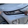 Накладки на передние фары для Mitsubishi Pajero Sport 2020+ | черные матовые