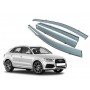 Премиум дефлекторы окон для Audi Q3 (8U) 2011-2019 | с молдингом из нержавейки