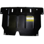 Защита картера Toyota Yaris 2005-2009 | двигатель + КПП, 2 мм, сталь | MOTODOR | 02555