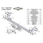 Фаркоп HYUNDAI ELANTRA (HD) (седан) 2006-2010 | шар BA - быстросъемный | Лидер Плюс | T-H209-BA
