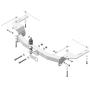 Фаркоп Toyota Land Cruiser 200 2015-2021 | шар FE - оцинкованный, нагрузка 120/2000 | MOTODOR | 92527-FE