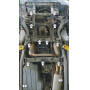 Защита картера Land Rover Discovery III 2004-2008 | двигатель + передний дифференциал + КПП + раздатка, 3 мм, сталь | MOTODOR | 13207