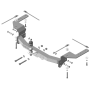 Фаркоп Toyota Land Cruiser 200 2007-2012 | шар FE - оцинкованный, нагрузка 120/2000 | MOTODOR | 92517-FEN