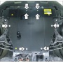 Защита картера KIA Sorento 2009-2012 | двигатель + КПП, 2 мм, сталь | MOTODOR | 71005