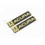 Шильд "Acura" Для Acura, Самоклеящийся, Цвет: Чёрный, 2 шт. «60mm*14mm»