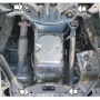Защита картера Chevrolet TrailBlazer 2012-2015 | КПП, 3 мм, сталь | MOTODOR | 13010
