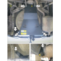Защита картера Nissan X-Trail 2010-2015 | задний бампер, 2 мм, сталь | MOTODOR | 01440
