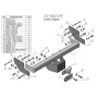 Фаркоп SOLLERS ATLANT (фургон, L2) 2023- | шар F - кованый | Лидер Плюс | S501-F