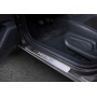 Накладки на пороги для Lada Vesta седан, универсал 2015+ | нержавейка, Rival