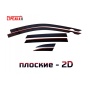 Дефлекторы Audi Q5 (8R) 2008-2016 | премиум, плоские, 2D
