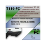 Фаркоп TOYOTA HIGHLANDER 2 2010-2013 | шар FC | Лидер Плюс | T119-FC