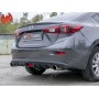 Диффузор заднего бампера для Mazda 3 2013+ | с килями