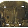 Защита картера Toyota Avensis 2003-2008 | двигатель + КПП, 2 мм, сталь | MOTODOR | 72517