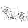 Фаркоп Mitsubishi Pajero IV 2012-2020 | шар A - оцинкованный, нагрузка 100/2000 | MOTODOR | 91310-A