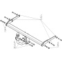 Фаркоп Suzuki Sx4 2013-2021 | шар A - оцинкованный, нагрузка 75/1400 | MOTODOR | 92402-A