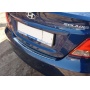 Накладка на задний бампер для Хендай Солярис 2011-2013 седан | зеркальная нержавейка