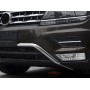 Хром молдинги переднего бампера для VW Tiguan 2017+ | 2 части (для offroad бампера)