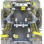 Защита картера Toyota Hilux 2008-2011 | двигатель + КПП + радиатор, 3 мм, сталь | MOTODOR | 12514