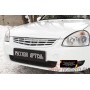 Защитная сетка решетки переднего бампера Lada Приора 2014+ (седан,универсал,хэтчбэк) | шагрень