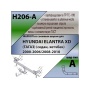 Фаркоп HYUNDAI ELANTRA XD (ТАГАЗ) (седан, хетчбек) 2000-2006/2008-2010 | шар A | Лидер Плюс | H206-A