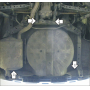 Защита картера Nissan X-Trail 2007-2010 | задний бампер, 2 мм, сталь | MOTODOR | 01440