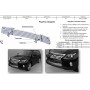 Решетка переднего бампера для Lexus LX 2012-2015 | нержавейка