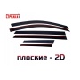 Дефлекторы Чери Тигго 4 2024+ | премиум, плоские, 2D