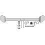 Фаркоп BMW 2 Gran Tourer (f46) 2014-2022 | шар A - оцинкованный, нагрузка 75/1850 | ZincaR | ZB103A