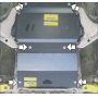 Защита картера Mitsubishi Pajero Sport II 2008-2011 | двигатель + КПП, 3 мм, сталь | MOTODOR | 11318