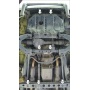 Защита картера Toyota Land Cruiser 100 2002-2007 | двигатель + передний дифференциал + КПП + радиатор, 3 мм, сталь | MOTODOR | 12511