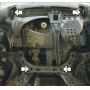 Защита картера Ford Escape 2001-2007 | двигатель + КПП, 2 мм, сталь | MOTODOR | 00738