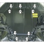 Защита картера Ford Focus 2008-2010 | двигатель + КПП, 2 мм, сталь | MOTODOR | 70747