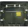 Защита картера Hyundai Elantra 2006-2010 | двигатель + КПП, 2 мм, сталь | MOTODOR | 70919