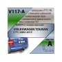 Фаркоп VOLKSWAGEN TOURAN 2 2010-2015 | шар A | Лидер Плюс | V117-A